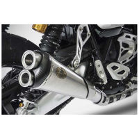 LIGNE COMPLETE ZARD VERSION BASSE TRIUMPH SCRAMBLER 1200 - Version : racing, Options : noir, Matière : inox, Embout : embout carbone
