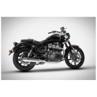 SILENCIEUX ZARD ROYAL ENFIELD SUPER METEOR 650 - Options : noir, Matière : inox, Embout : embout inox, Version : homologué