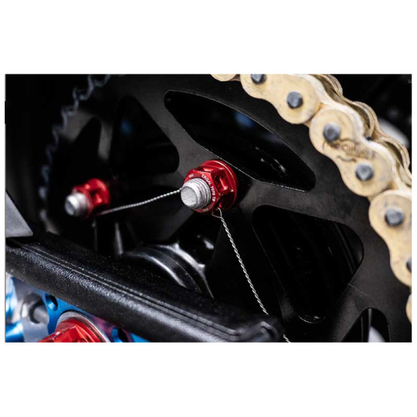 ECROU DE COURONNE EVOTECH M12X1,50 - Couleur : BLEU