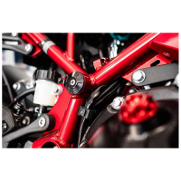KIT BOUCHONS CADRE EVOTECH KAWASAKI Z900 '25- - Couleur : ROUGE