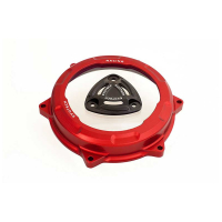 CARTER D'EMBRAYAGE ET PLATEAU DE PRESSION DUCATI PANIGALE 1199/959/1299/V2 955 - Couleur carter : ROUGE, Couleur étoile : ROUGE