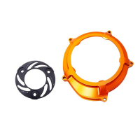 CARTER D'EMBRAYAGE ET PLATEAU DE PRESSION KTM 1150 ADVENTURE - Couleur étoile : NOIR, Couleur carter : ORANGE