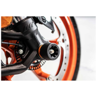 ROULETTE PROTECTION FOURCHE EVOTECH KTM 125 / 390 DUKE  '24-'25 AVEC Ã©CROU EVOT - Couleur : BLEU