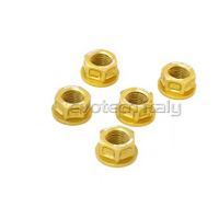 KIT 5 ECROUS DE COURONNE M10X1 - Couleur : Or