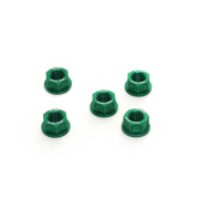 KIT 5 ECROUS DE COURONNE M10X1,25 - Couleur : Titanium