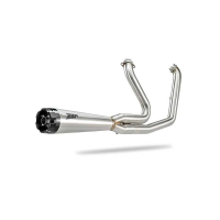 LIGNE COMPLETE ZARD HARLEY DAVIDSON LOW RIDER - STREET BOB 2025 - Version : racing, Options : noir, Matière : inox, Embout : embout aluminium