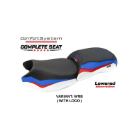 SELLE COMPLETE BMW R 1250 GS PAPHOS - Couleur : BLANC, Type : CONFORT, Logo : AVEC LOGO
