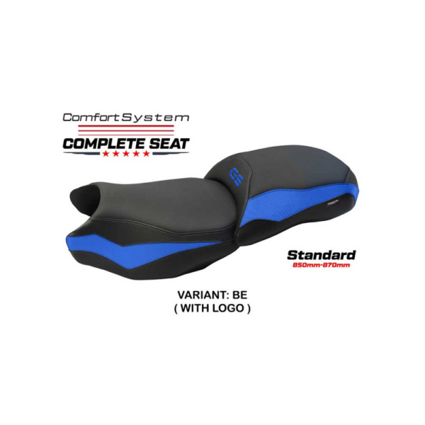 SELLE COMPLETE BMW R 1200 GS MAINZ - Type : CONFORT, Logo : AVEC LOGO, Couleur : ARGENT