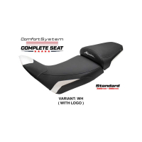 SELLE COMPLETE HONDA AFRICA TWIN 2020+ ASMARA - Type : CONFORT, Logo : AVEC LOGO, Couleur : ROUGE-BLEU