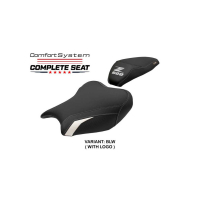 SELLE COMPLETE KAWASAKI Z900 2017-2024 LIAKA - Logo : AVEC LOGO, Couleur : NOIR VERT, Type : CONFORT RABAISSE