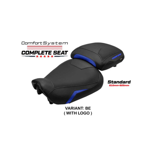 SELLE COMPLETE YAMAHA TRACER 9 2021-2024 NAHA - Type : CONFORT, Logo : AVEC LOGO, Couleur : ARGENT