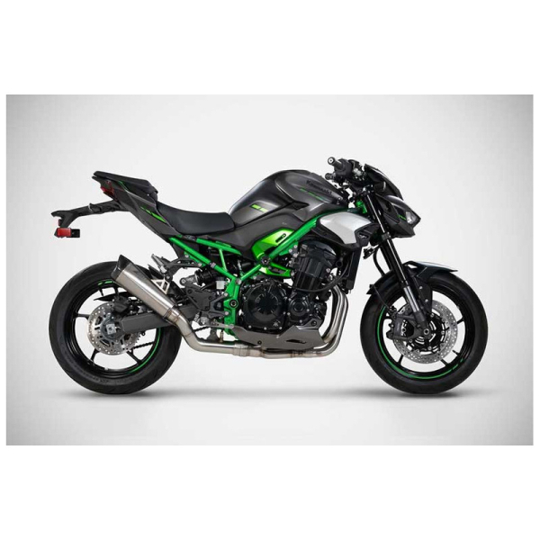 LIGNE COMPLETE KAWASAKI Z 900 2025 ZARD EXHAUST - Version : racing, Options : sans option, Matière : titane, Embout : embout carbone