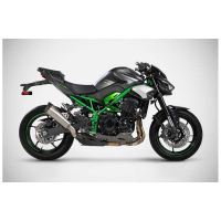 Silencieux Kawasaki Z 900 2025 Zard Exhaust - Options : sans option, Matière : titane, Embout : embout carbone, Version : homologué