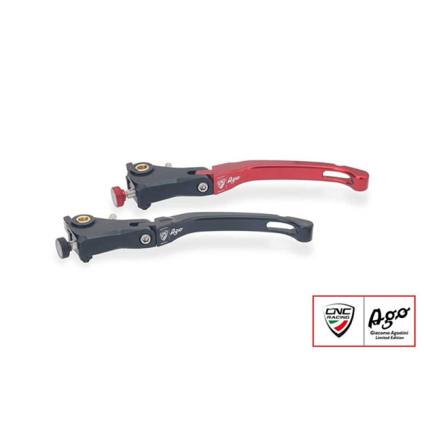 LEVIER EMBRAYAGE RACING REPLIABLE MV AGUSTA GIACOMO AGOSTINI - Couleur / matière : ROUGE