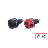 EMBOUT DE GUIDON UNITAIRE MV AGUSTA GIACOMO AGOSTINI - Couleur : NOIR