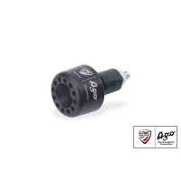 EMBOUT DE GUIDON UNITAIRE MV AGUSTA GIACOMO AGOSTINI - Couleur : NOIR