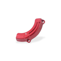 PROTECTION DE CARTER EMBRAYAGE TRANSPARENT CNC RACING - Couleur 1 : ROUGE