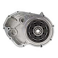 KIT EMBRAYAGE ANTI DRIBBLE ET CARTER STM EVO SBK AVEC CLOCHE ET DISQUES 48 DENTS - Couleur : SILVER