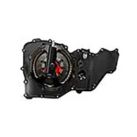 KIT EMBRAYAGE ANTI DRIBBLE ET CARTER STM EVO SBK AVEC CLOCHE ET DISQUES 48 DENTS - Couleur : NOIR