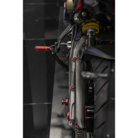 KIT DE REPOSE PIED PASSAGER OU CONDUCTEUR CNC RACING DUCATI / MV AGUSTA - Couleur 1 : ROUGE