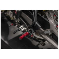 KIT DE REPOSE PIED PASSAGER OU CONDUCTEUR CNC RACING DUCATI / MV AGUSTA - Couleur 1 : NOIR