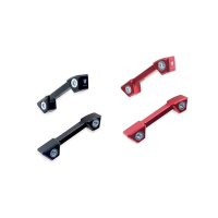 OBTURATEUR DE REPOSE PIED ARRIERE & SUPPORT DE SANGLAGE CNC RACING DUCATI PANIGA - Couleur 1 : NOIR 