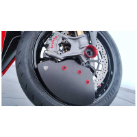 PROTECTION AXE DE ROUE AVANT CNC RACING DUCATI PANIGALE V2 / STREETFIGHTER V2 / - -BB -BR -RB -SB -SR : Noir/Noir