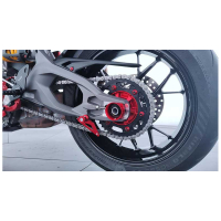PROTECTION AXE DE ROUE ARRIÈRE CNC RACING DUCATI PANIGALE V2 / STREETFIGHTER V2 - -BB -BR -RB -SB -SR : Noir/Rouge