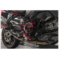 CARTER EMBRAYAGE TRANSPARENT CNC RACING PANIGALE/STREETFIGHTER V2 2025/* - -BB -BR -RB -SB -SR : Rouge/Noir