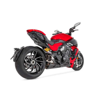 ECHAPPEMENTS ZARD PARE CHALEUR CARBONE DUCATI DIAVEL V4 23 - Version : racing, Options : sans option, Matière : inox, Embout : embout inox