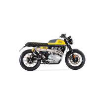 LIGNE COMPLETE ZARD INOX ROYAL ENFIELD INTERCEPTOR/CONTINENTALE 650 - Version : racing, Options : sans option, Matière : inox, Embout : embout bronze