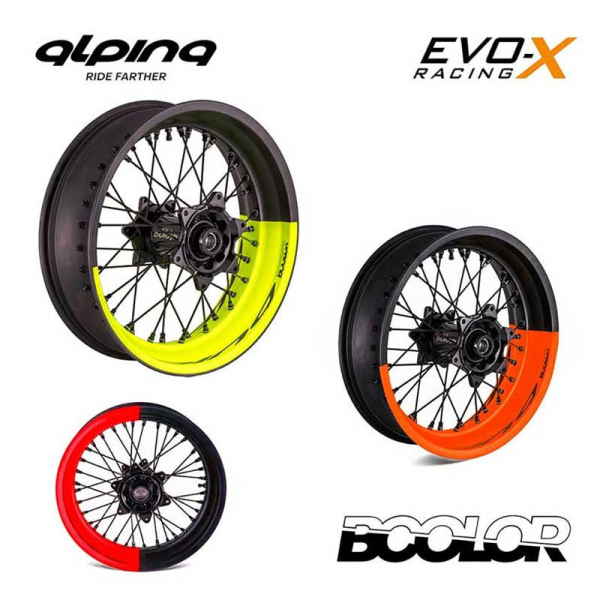 ROUE AV ALPINA TUBELESS DUCATI DESMO 450 MX 3,5 X 17 CERCLE FORGE PACK BICOLOR