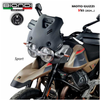 BULLE SPORT NOIR SATINEE BIONDI MOTO GUZZI V85 2024+