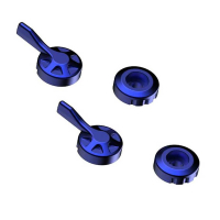 EVOTECH KIT RÉGLAGE LEVIER FREIN ET EMBAYAGE BLEU 