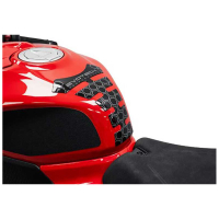 PROTECTION AUTOCOLLANTE POUR RÉSERVOIR DE MOTO EP - MOTIF HEXAGONAL GRIS FONCE