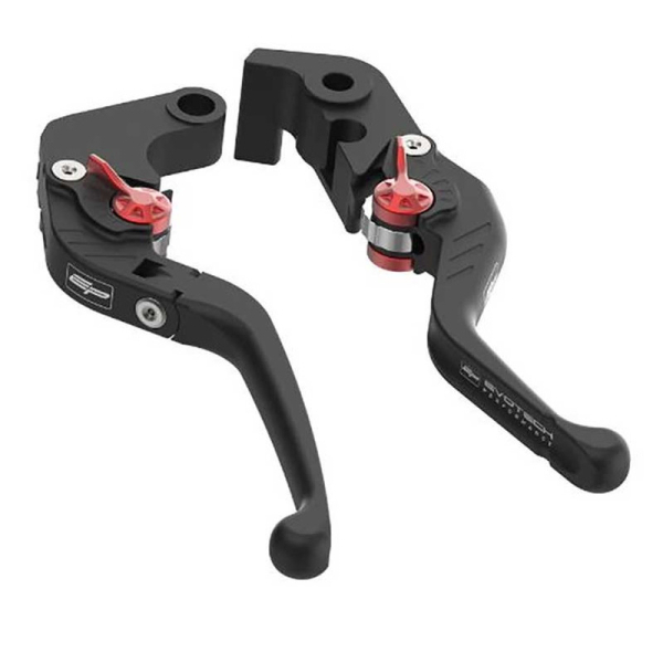 EVOTECH KIT LEVIERS DE FREIN ET EMBRAYAGE COURTS REPLIABLES - TRIUMPH SCRAMBLER