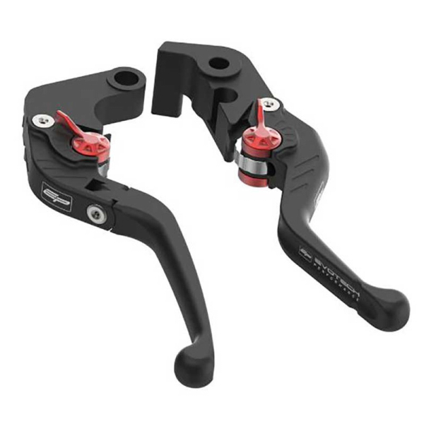 ENSEMBLE DE LEVIERS D'EMBRAYAGE REPLIABLES ET DE FREIN COURT EVOTECH EVO - KAWAS