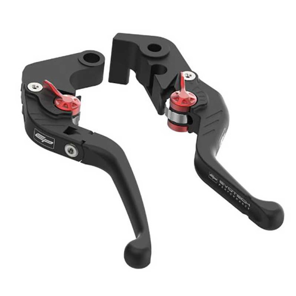 ENSEMBLE DE LEVIERS D'EMBRAYAGE REPLIABLES EVO ET DE FREIN COURT EVOTECH - HONDA