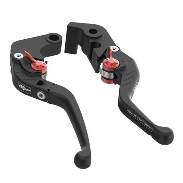 EVOTECH KIT LEVIERS DE FREIN ET EMBRAYAGE COURTS REPLIABLES - APRILIA GPR 150 (2
