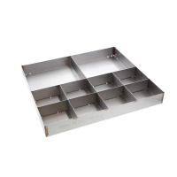 PLATEAU À PIÈCES EN ACIER INOXYDABLE EVOTECH