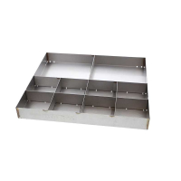 PLATEAU À PIÈCES EN ACIER INOXYDABLE EVOTECH