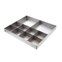 PLATEAU À PIÈCES EN ACIER INOXYDABLE EVOTECH