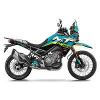 Kit déco CF 450 MT TURQUOISE - Finition : BRILLANT, Modèle : STANDARD, Type de garde boue : SANS GARDE BOUE 