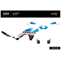Kit déco CF 450 MT BLEU - Finition : BRILLANT, Modèle : STANDARD, Type de garde boue : SANS GARDE BOUE