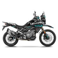 Kit déco CF 450 MT GRIS/BLEU - Finition : BRILLANT, Modèle : FULL, Type de garde boue : OFF ROAD