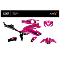 Kit déco MT07 ROSE - Finition : BRILLANT, Modèle : STANDARD