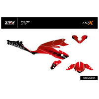 Kit déco MT07 ROUGE - Modèle : FULL, Finition : MAT