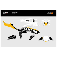 Kit déco MT07 JAUNE - Modèle : STANDARD, Finition : MAT
