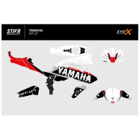 Kit déco MT07 ROUGE - Modèle : STANDARD, Finition : MAT