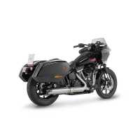 LIGNE COMPLETE ZARD HARLEY DAVIDSON SOFTAIL 2 EN 1 2025/* - Version : racing, Options : noir, Matière : inox, Embout : embout aluminium